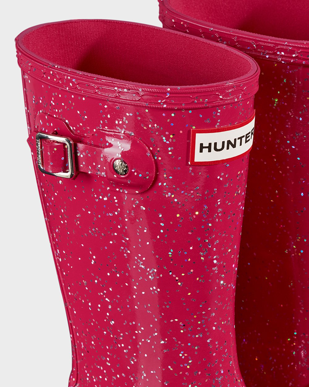 Kids Hunter Original Big Giant Glitter - Rain Boots Pink - 7361-GRHSU